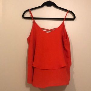 Reddish orange  tank top from boutique